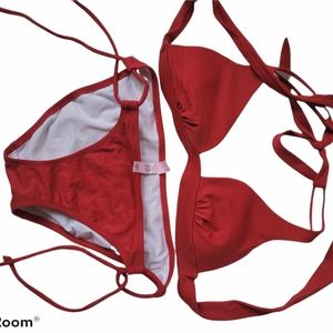 Red Victoria secret bikini
